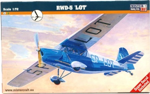 model do sklejania RWD-5 LOT Rogalski-Wigóra-Drzewiecki 1:72