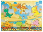 00399 Układanka drewniana - Dinozaury
