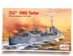 model do sklejania okręt wojenny HMS Tartar 1:600