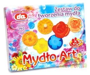 Mydło Art - zestaw do tworzenia mydła KWIATY