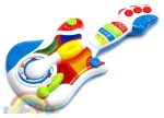 kolorowa gitara z efektami świetlnymi  dla dzieci 18M+ 40cm