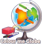 Globus edukacyjny do kolorowania 250mm EDU&FUN