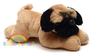 maskotka pluszowy piesek Mops z groszkiem