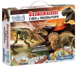 Clementoni Mały Paleontolog duży zestaw - T-Rex i Triceratops