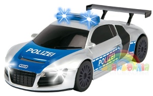 policyjny patrol - radiowóz z dźwiękiem i światłami Dickie Audi R8