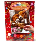 PAINTING BY NUMBERS Junior - Pieski w koszu