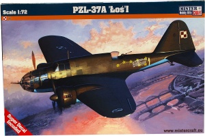model do sklejania samolot PZL-37A Łoś I 1:72