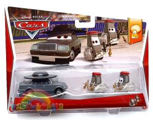Auta - dwa samochodziki metalowe Matell Padre, Antoni i Angelo - Cars