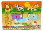 00392 Układanka drewniana - zwierzęta afrykańskie
