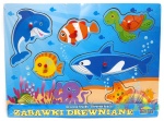 00393 Układanka drewniana - zwierzęta morskie