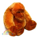 duża małpa - rudy goryl 40cm