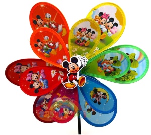 Ogromny kolorowy wiatraczek Myszka MIckey