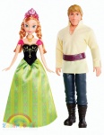 MATTEL Dwie lalki z filmu Kraina Lodu - Anna i Kristoff