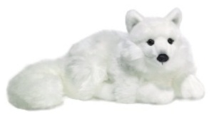 Pluszowy Lis Polarny leżący 35cm - WWF Plush (piesiec piesak)