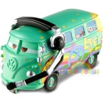 Auta 2 - samochodzik metalowy Mattel Fillmore - Ogórek Team Race