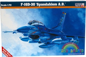 model do sklejania samolot F-16D-30 Spandahlem A.B. 1:72