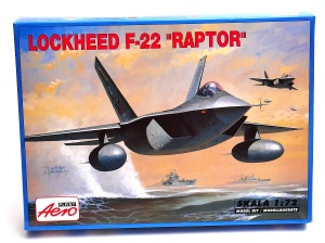 model do sklejania samolot F-22 Raptor 1:72