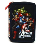 dwustronny piórnik z wyposażeniem Avengers