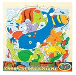 00190 Układanka drewniana - zwierzęta morskie