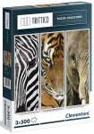 Clementoni puzzle TRITTICO 3 x 500 elementów Afrykańskie Zwierzęta