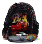 DERFORM plecak szkolny CARS - Street X - Auta Zygzak