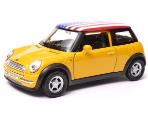 Mini Cooper USA 1:34 - 1:39 model WELLY