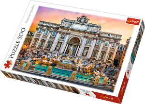 Trefl puzzle 500 elementów Fontanna di Trevi - Włochy - Rzym