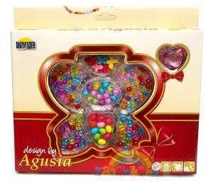 Zestaw koraliki do nawlekania Agusia - motylek