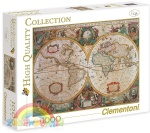 Clementoni puzzle 1000 elementów Stara Mapa Ziemi - Mapa Antica