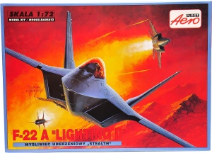 model do sklejania samolot F-22 A Lightning 1:72