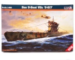 model do sklejania okręt podwodny Das U-Boat VIIc U-617 1:400