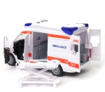 Duża karetka pogotowia z dźwiękiem i światłami w zestawie nosze