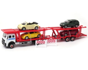 Samochód ciężarowy MAN laweta + 4 resoraki 1:60 C