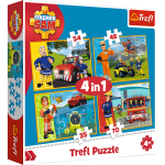 Trefl puzzle 4w1Strażak Sam