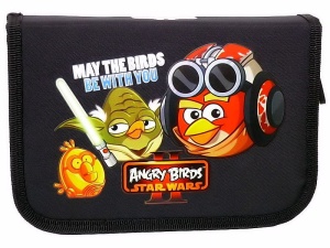piórnik jednokomorowy dwuklapkowy Angry Birds Star Wars