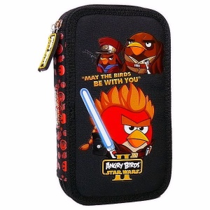 piórnik dwustronny z wyposażeniem Angry Birds Star Wars
