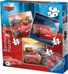 Ravensburger puzzle 3w1 Auta Cars
