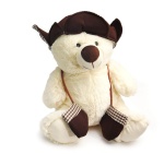 maskotka pluszowy miś w czapce i rękawiczkach 35cm