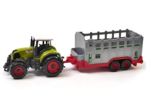 Mała farma - Traktor i przyczepa do przewozu zwierząt