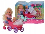 Lalka Evi - z dzidziusiemi i wózkiem gondola