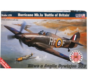 model do sklejania samolot Hurricane Mk Ia Dywizjon 303 1:72