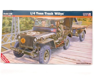 model do sklejania 1/4 Tonn Truck Jeep Willys 1:35