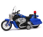 Motocykl z napędem policyjny  - światło dźwięk