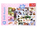 Trefl puzzle 60 elementów Koci Świat 17332 kotki
