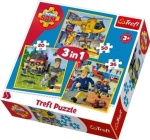 Trefl puzzle 3w1Strażak Sam  20 36 i 50 elementów