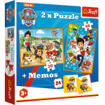 Trefl puzzle 2w1 + Memosy Psi Patrol