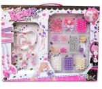 Zestaw koraliki do nawlekania kryształy i perły