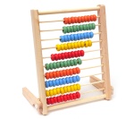 kolorowe liczydło z podpórką drewniane 20cm