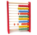 kolorowe liczydło z podpórką drewniane czerwone