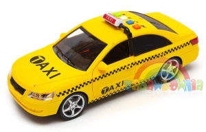 samochód taksówka TAXI z dźwiękiem i światłami - otwierane drzwi